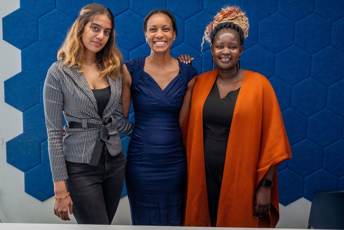 Three students at The Events Academy in Nairobi