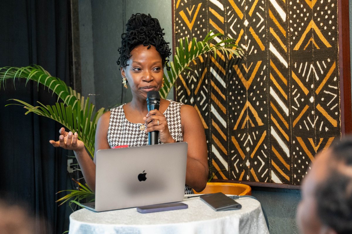 Wanjiku opening the day at the Event Speak Summit 2026