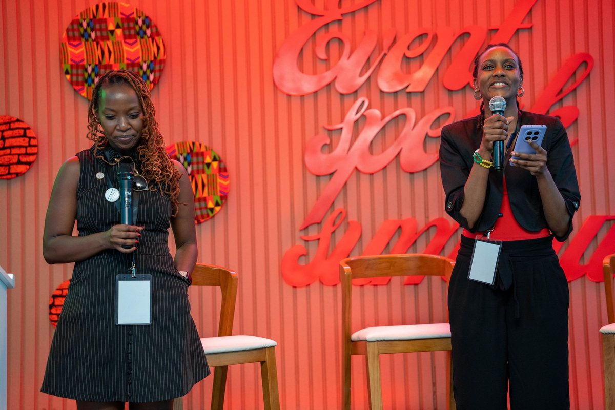 Hosts closing a session at the Event Speak Summit 2025